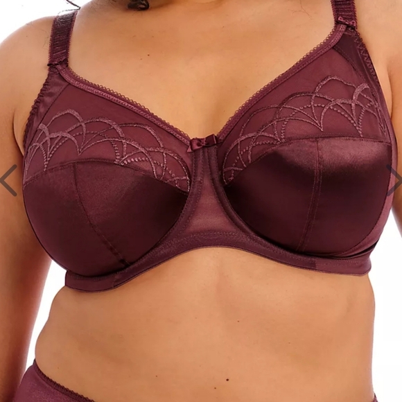 Elomi Cate Underwire Bra With Side Support Rasin Size 38L - Picture 1 of 10